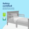 imageGraco Bailey Toddler Bed Pebble Gray  GREENGUARD Gold Certified Fits Standard FullSize Crib ampamp Toddler Mattress Toddler Safety Guardrails Included Complete Design with Solid Headboard FootboardPebble Gray