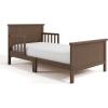 imageGraco Bailey Toddler Bed Pebble Gray  GREENGUARD Gold Certified Fits Standard FullSize Crib ampamp Toddler Mattress Toddler Safety Guardrails Included Complete Design with Solid Headboard FootboardHazelnut