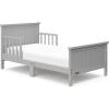 imageGraco Bailey Toddler Bed Pebble Gray  GREENGUARD Gold Certified Fits Standard FullSize Crib ampamp Toddler Mattress Toddler Safety Guardrails Included Complete Design with Solid Headboard FootboardPebble Gray