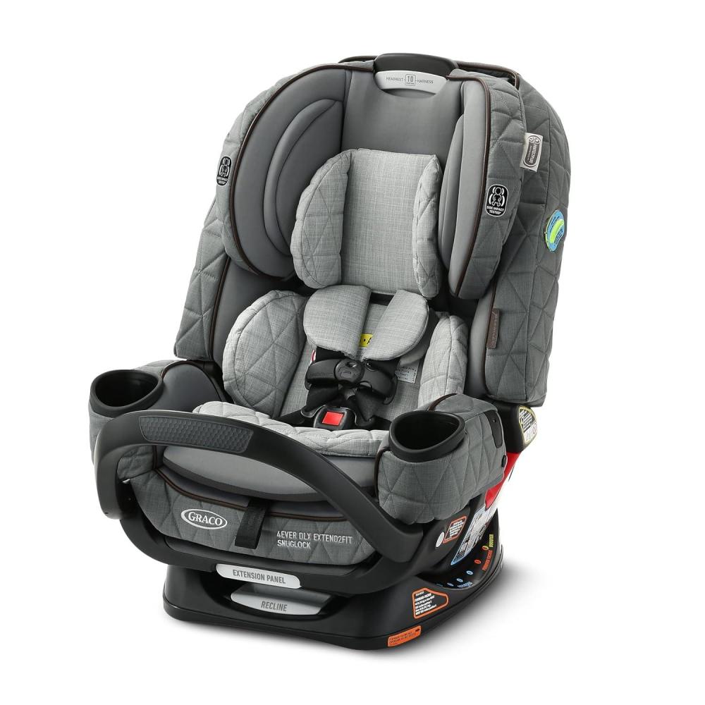 imageGraco Premier 4Ever DLX Extend2Fit SnugLock 4in1 Car Seat Featuring AntiRebound Bar