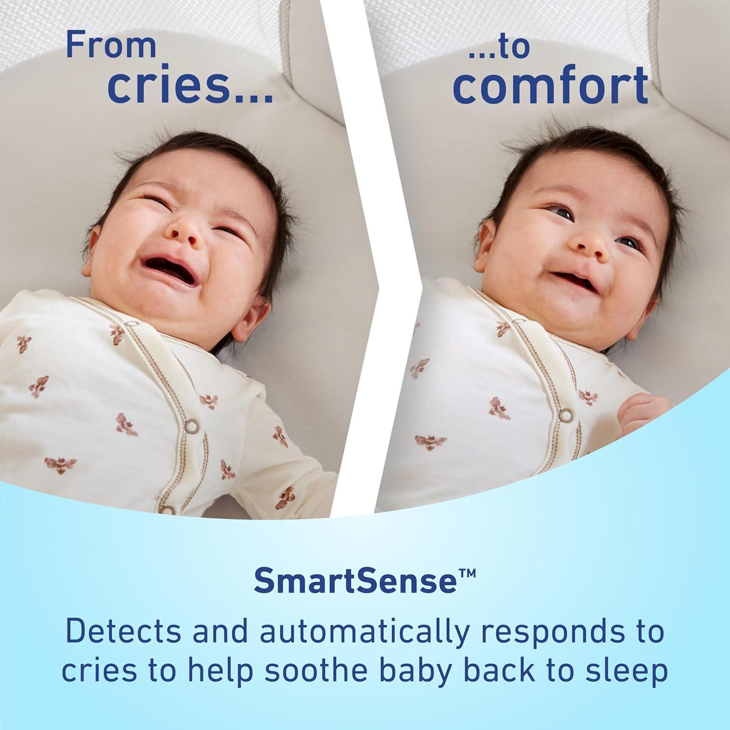 imageGraco SmartSense Soothing Baby Bassinet  Smart Newborn Bassinet Detects and Automatically Responds to Babys Cries  for Newborn Babies to 6 Months