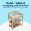 imageGraco Changing Table with WaterResistant Changing Pad White  GREENGUARD Gold Certified Multi Storage Nursery Changing Table for Infants and BabiesDriftwood