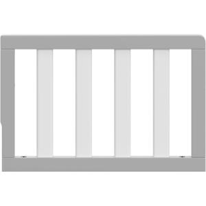 imageGraco Storkcraft Toddler Safety Guardrail with Slats White  GREENGUARD Gold Certified Converts Compatible Storkcraft Crib to Toddler Bed Each Guardrail Sold IndividuallyPebble Gray and White