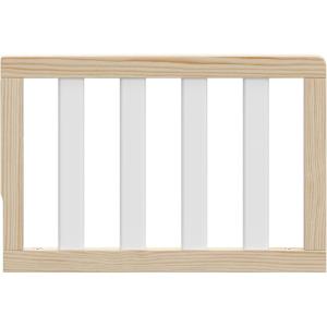 imageGraco Storkcraft Toddler Safety Guardrail with Slats White  GREENGUARD Gold Certified Converts Compatible Storkcraft Crib to Toddler Bed Each Guardrail Sold IndividuallyNatural With White