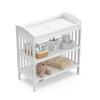 imageGraco Benton Changing Table with Bonus WaterResistant Changing Pad White  GREENGUARD Gold Certified Includes Diaper Change Pad with Safety Strap 2 Open Storage Shelves for OrganizingWhite