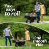 imageGraco Ready2Roll Stroller Wagon  AllTerrain Stroller Wagon for 2 Kids Compact Folding Wagon Accepts Infant Car Seats