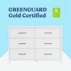 imageGraco Classic 6Drawer Dresser Hazelnut  GREENGUARD Gold Certified Premium Wood Double Dresser for Bedroom Classic Design with Interlocking Drawer System ampamp PreInstalled TracksWhite