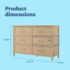 imageGraco Classic 6Drawer Dresser Hazelnut  GREENGUARD Gold Certified Premium Wood Double Dresser for Bedroom Classic Design with Interlocking Drawer System ampamp PreInstalled TracksDriftwood