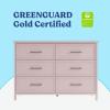 imageGraco Classic 6Drawer Dresser Hazelnut  GREENGUARD Gold Certified Premium Wood Double Dresser for Bedroom Classic Design with Interlocking Drawer System ampamp PreInstalled TracksBlush