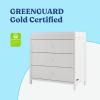 imageGraco Olivia 3 Drawer Changing Table Dresser Driftwood  GREENGUARD Gold Certified Baby Dresser with Changing Table Top Includes Interlocking Drawer SystemWhite