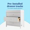 imageGraco Olivia 3 Drawer Changing Table Dresser Driftwood  GREENGUARD Gold Certified Baby Dresser with Changing Table Top Includes Interlocking Drawer SystemWhite