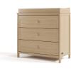 imageGraco Olivia 3 Drawer Changing Table Dresser Driftwood  GREENGUARD Gold Certified Baby Dresser with Changing Table Top Includes Interlocking Drawer SystemDriftwood