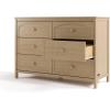 imageGraco Olivia 3 Drawer Changing Table Dresser Driftwood  GREENGUARD Gold Certified Baby Dresser with Changing Table Top Includes Interlocking Drawer SystemDriftwood