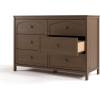 imageGraco Olivia 3 Drawer Changing Table Dresser Driftwood  GREENGUARD Gold Certified Baby Dresser with Changing Table Top Includes Interlocking Drawer SystemHazelnut