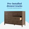 imageGraco Olivia 3 Drawer Changing Table Dresser Driftwood  GREENGUARD Gold Certified Baby Dresser with Changing Table Top Includes Interlocking Drawer SystemHazelnut