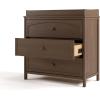 imageGraco Olivia 3 Drawer Changing Table Dresser Driftwood  GREENGUARD Gold Certified Baby Dresser with Changing Table Top Includes Interlocking Drawer SystemHazelnut