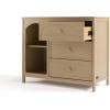 imageGraco Olivia 3 Drawer Changing Table Dresser Driftwood  GREENGUARD Gold Certified Baby Dresser with Changing Table Top Includes Interlocking Drawer SystemDriftwood