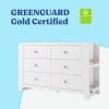 imageGraco ReadwithMe 3 Drawer Chest with Bookshelves and Removable Changing Topper White with Driftwood  GREENGUARD Gold Certified Nursery ampamp Kids Bedroom Wood Chest with Spacious StorageWhite With Driftwood