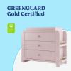 imageGraco ReadwithMe 3 Drawer Chest with Bookshelves and Removable Changing Topper White with Driftwood  GREENGUARD Gold Certified Nursery ampamp Kids Bedroom Wood Chest with Spacious StorageBlush With Driftwood