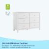 imageGraco Sasha 6 Drawer Dresser White  GREENGUARD Gold Certified Wood Storage for Nursery or Kids Room Safe Interlocking Drawer System ampamp Easy Assembly with PreInstalled TracksWhite