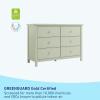 imageGraco Sasha 6 Drawer Dresser White  GREENGUARD Gold Certified Wood Storage for Nursery or Kids Room Safe Interlocking Drawer System ampamp Easy Assembly with PreInstalled TracksSage