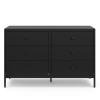 imageGraco Theo 6 Drawer Dresser White  GREENGUARD Gold Certified Interlocking Drawer System Dresser Drawer Organizer for Nursery ampamp Kids BedroomBlack