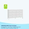 imageGraco Theo 6 Drawer Dresser White  GREENGUARD Gold Certified Interlocking Drawer System Dresser Drawer Organizer for Nursery ampamp Kids BedroomWhite