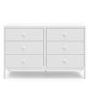 imageGraco Theo 6 Drawer Dresser White  GREENGUARD Gold Certified Interlocking Drawer System Dresser Drawer Organizer for Nursery ampamp Kids BedroomWhite