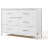 imageGraco Classic 6Drawer Dresser Hazelnut  GREENGUARD Gold Certified Premium Wood Double Dresser for Bedroom Classic Design with Interlocking Drawer System ampamp PreInstalled TracksWhite