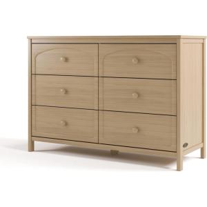 imageGraco Olivia 3 Drawer Changing Table Dresser Driftwood  GREENGUARD Gold Certified Baby Dresser with Changing Table Top Includes Interlocking Drawer SystemDriftwood