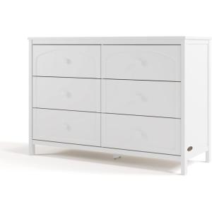 imageGraco Olivia 3 Drawer Changing Table Dresser Driftwood  GREENGUARD Gold Certified Baby Dresser with Changing Table Top Includes Interlocking Drawer SystemWhite