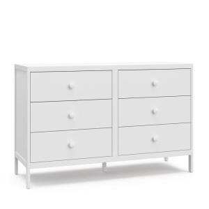imageGraco Theo 6 Drawer Dresser White  GREENGUARD Gold Certified Interlocking Drawer System Dresser Drawer Organizer for Nursery ampamp Kids BedroomWhite