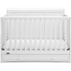 imageGraco Asheville 5in1 Convertible Crib with Drawer White  GREENGUARD Gold Certified Crib with Drawer Combo FullSize Nursery Storage Drawer Converts to Toddler Bed Daybed and FullSize BedWhite