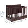 imageGraco Asheville 5in1 Convertible Crib with Drawer White  GREENGUARD Gold Certified Crib with Drawer Combo FullSize Nursery Storage Drawer Converts to Toddler Bed Daybed and FullSize BedEspresso