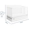 imageGraco Asheville 5in1 Convertible Crib with Drawer White  GREENGUARD Gold Certified Crib with Drawer Combo FullSize Nursery Storage Drawer Converts to Toddler Bed Daybed and FullSize BedWhite