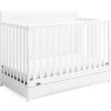 imageGraco Asheville 5in1 Convertible Crib with Drawer White  GREENGUARD Gold Certified Crib with Drawer Combo FullSize Nursery Storage Drawer Converts to Toddler Bed Daybed and FullSize BedWhite