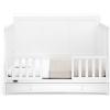 imageGraco Asheville 5in1 Convertible Crib with Drawer White  GREENGUARD Gold Certified Crib with Drawer Combo FullSize Nursery Storage Drawer Converts to Toddler Bed Daybed and FullSize BedWhite