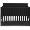 imageGraco Asheville 5in1 Convertible Crib with Drawer White  GREENGUARD Gold Certified Crib with Drawer Combo FullSize Nursery Storage Drawer Converts to Toddler Bed Daybed and FullSize BedBlack