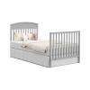 imageGraco Benton 4in1 Convertible Mini Crib with Bonus Crib Mattress White  GREENGUARD Gold Certified 275Inch Mattress Included Baby Crib Converts to Twin Bed Ideal for Small SpacesPebble Gray