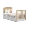 imageGraco Benton 4in1 Convertible Mini Crib with Bonus Crib Mattress White  GREENGUARD Gold Certified 275Inch Mattress Included Baby Crib Converts to Twin Bed Ideal for Small SpacesDriftwood