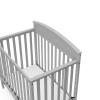 imageGraco Benton 4in1 Convertible Mini Crib with Bonus Crib Mattress White  GREENGUARD Gold Certified 275Inch Mattress Included Baby Crib Converts to Twin Bed Ideal for Small SpacesPebble Gray