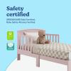 imageGraco Benton Toddler Bed Blush  GREENGUARD Gold Certified Baby Safety Alliance Verified with Safety Toddler Guardrails Fits Standard Crib Mattress Easy Assembly Kids Transition BedBlush