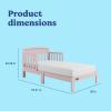 imageGraco Benton Toddler Bed Blush  GREENGUARD Gold Certified Baby Safety Alliance Verified with Safety Toddler Guardrails Fits Standard Crib Mattress Easy Assembly Kids Transition BedBlush