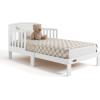 imageGraco Benton Toddler Bed Blush  GREENGUARD Gold Certified Baby Safety Alliance Verified with Safety Toddler Guardrails Fits Standard Crib Mattress Easy Assembly Kids Transition BedWhite