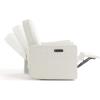 imageGraco Olivia SmallSpaces Premium Nursery Power Recliner Swivel Glider Ivory Boucle  Smaller Profile for Smaller Rooms Upholstered Power Recliner Chair USB Charging Port Durable Metal BaseIvory Boucle