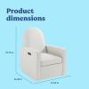 imageGraco Olivia SmallSpaces Premium Nursery Power Recliner Swivel Glider Ivory Boucle  Smaller Profile for Smaller Rooms Upholstered Power Recliner Chair USB Charging Port Durable Metal BaseIvory Basketweave