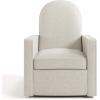 imageGraco Olivia SmallSpaces Premium Nursery Power Recliner Swivel Glider Ivory Boucle  Smaller Profile for Smaller Rooms Upholstered Power Recliner Chair USB Charging Port Durable Metal BaseDune Basketweave