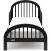 imageGraco Olivia Toddler Bed Driftwood  GREENGUARD Gold Certified Includes Toddler Safety Guardrails Fits Standard Crib ampamp Toddler Mattress Stylish Arched DesignBlack