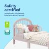 imageGraco Olivia Toddler Bed Driftwood  GREENGUARD Gold Certified Includes Toddler Safety Guardrails Fits Standard Crib ampamp Toddler Mattress Stylish Arched DesignBlush