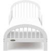 imageGraco Olivia Toddler Bed Driftwood  GREENGUARD Gold Certified Includes Toddler Safety Guardrails Fits Standard Crib ampamp Toddler Mattress Stylish Arched DesignWhite